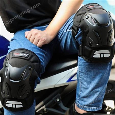 摩托车夏季骑行装备护膝护肘四件套骑士越野透气防护***短款护具